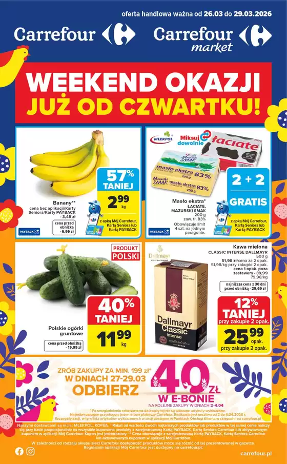 Katalog Carrefour w: Kielce | Gazetka Weekend okazji już od czwartku | 2026-03-25T00:00:00.000Z - 2026-03-29T00:00:00.000Z