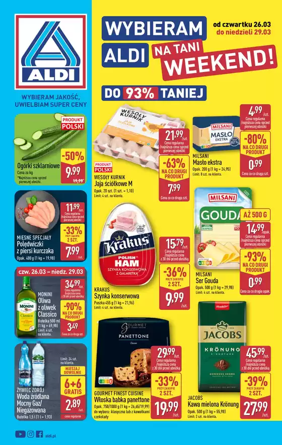 Katalog Aldi w: Mikołów | Najlepsze oferty i rabaty | 2026-03-26T00:00:00.000Z - 2026-03-29T00:00:00.000Z