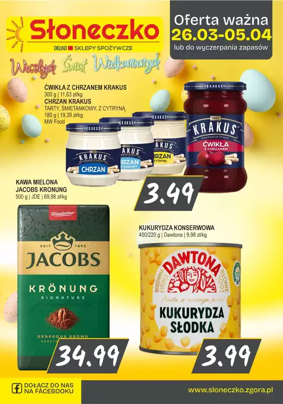 Katalog Słoneczko w: Biały Dunajec | Oszczędzaj teraz dzięki naszym ofertom | 2026-03-26T00:00:00.000Z - 2026-04-05T00:00:00.000Z