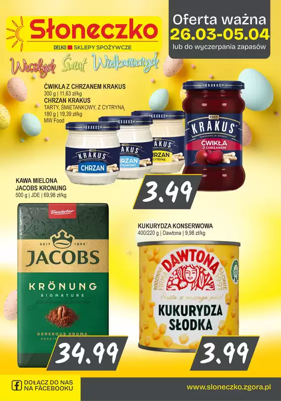 Katalog Słoneczko w: Biały Dunajec | Świetne rabaty na wybrane produkty | 2026-03-23T00:00:00.000Z - 2026-04-05T00:00:00.000Z