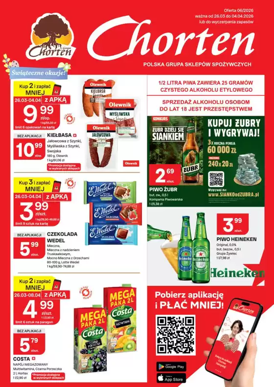 Katalog Chorten w: Trzcianka | Świetna oferta dla wszystkich klientów | 2026-03-26T00:00:00.000Z - 2026-04-04T00:00:00.000Z