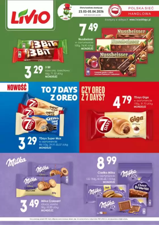 Katalog Livio w: Mszana Dolna | Oferta ogólnopolska | 2026-03-27T00:00:00.000Z - 2026-04-05T00:00:00.000Z
