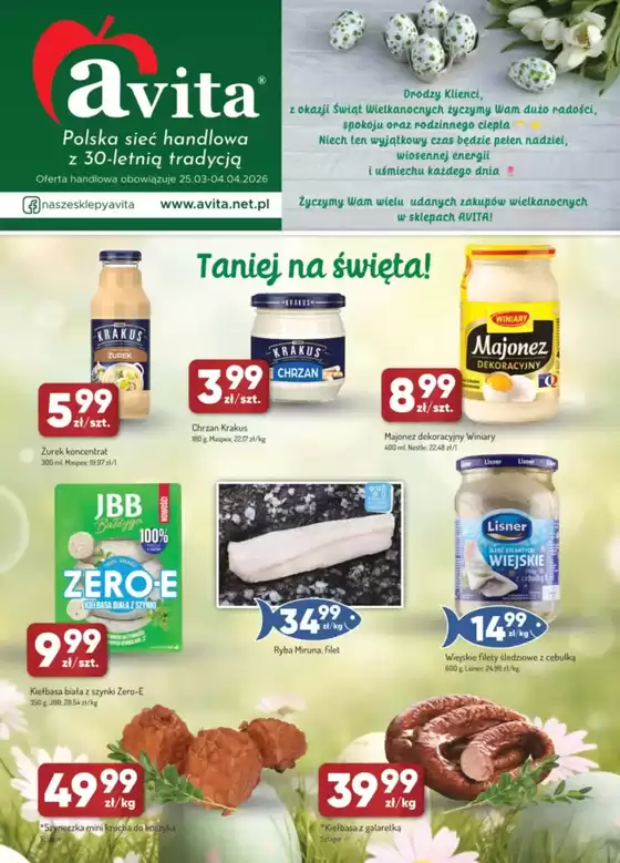 Katalog Avita w: Sułkowice | Taniej na święta! | 2026-03-27T00:00:00.000Z - 2026-04-04T00:00:00.000Z