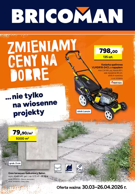 Katalog Bricoman w: Kępno | Gazetka Bricoman | 2026-03-30T00:00:00.000Z - 2026-04-26T00:00:00.000Z