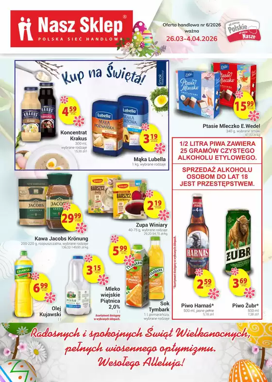Katalog Premium Nasz Sklep w: Stara Błotnica | Ofera ważna do 4.04.2026 | 2026-03-30T00:00:00.000Z - 2026-04-04T00:00:00.000Z