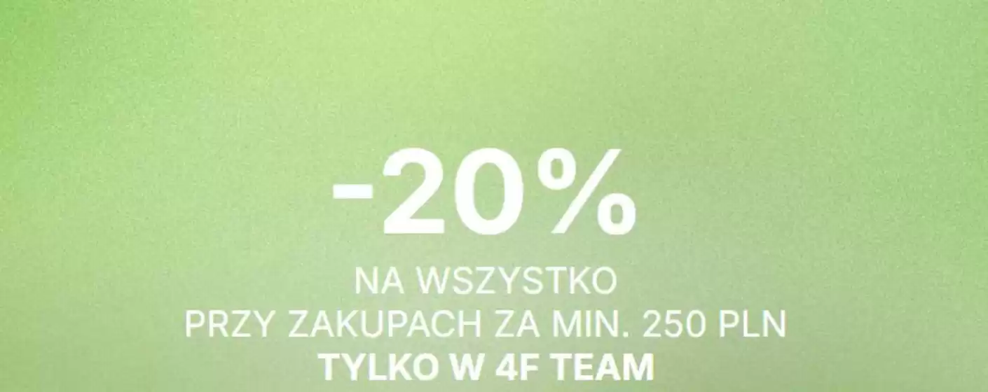 Katalog 4F w: Rzeszów | - 20% | 2026-03-30T00:00:00.000Z - 2026-04-13T00:00:00.000Z