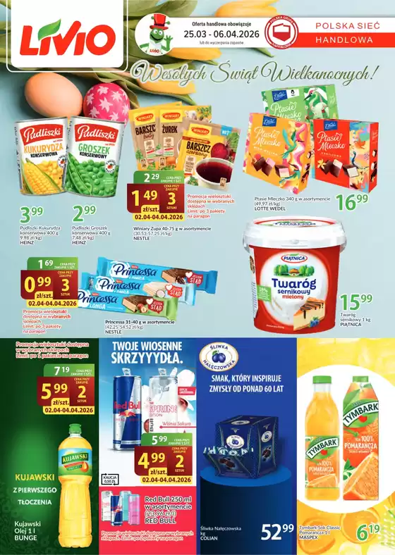 Katalog Livio w: Kraków | Świetne rabaty na wybrane produkty | 2026-03-25T00:00:00.000Z - 2026-04-06T00:00:00.000Z