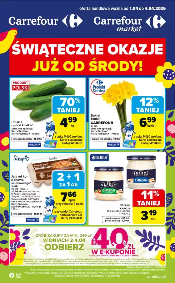 Katalog Carrefour w: Mrągowo | Gazetka Weekend okazji już od środy | 2026-03-31T00:00:00.000Z - 2026-04-04T00:00:00.000Z