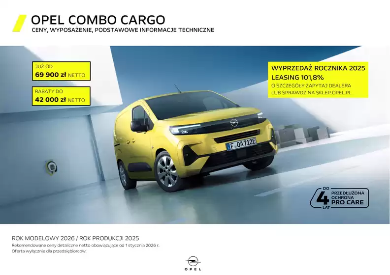 Katalog Opel w: Mikołów | Cennik klienta Opel ComboCargo rp25 rm26 B0 030326 | 2026-03-31T00:00:00.000Z - 2026-04-14T00:00:00.000Z