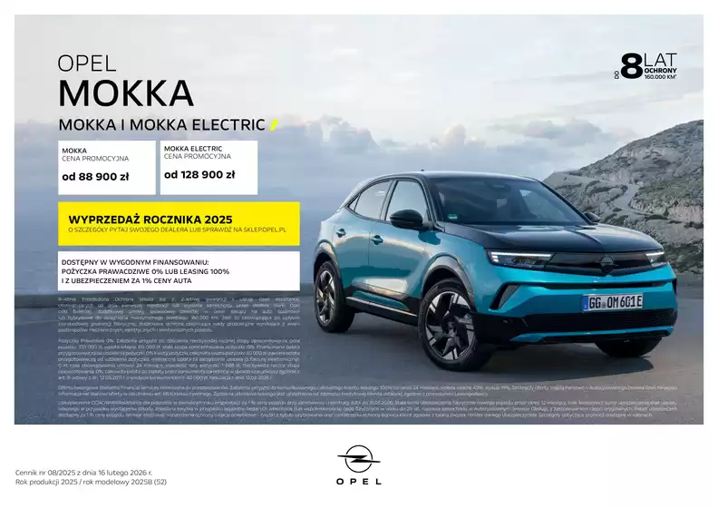 Katalog Opel w: Mikołów | Cennik Mokka rp25 2025B52 16.02.26 | 2026-03-31T00:00:00.000Z - 2026-04-14T00:00:00.000Z