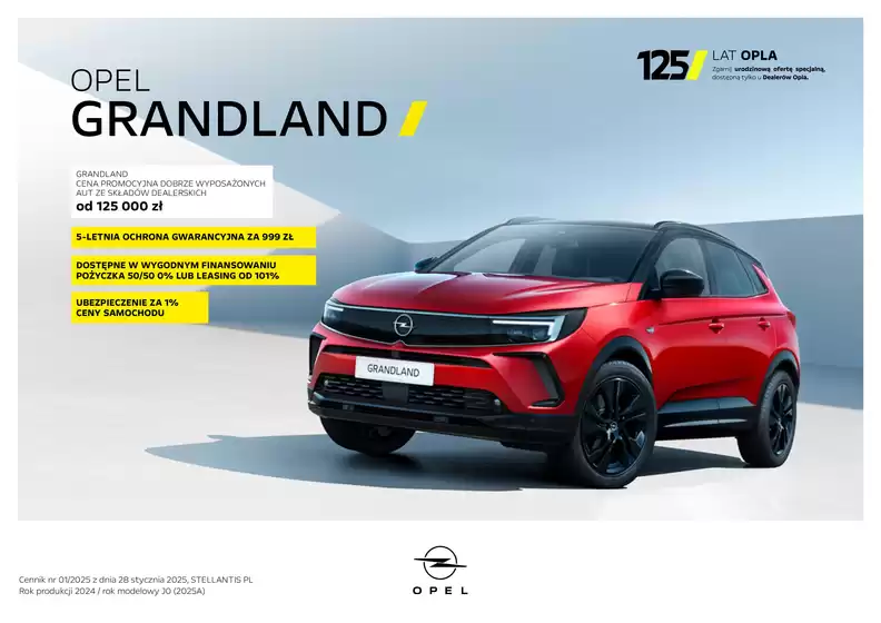 Katalog Opel w: Mikołów | Cennik grandland rp24 02 04 25 | 2026-03-31T00:00:00.000Z - 2026-04-14T00:00:00.000Z