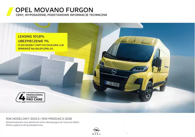 Katalog Opel w: Mikołów | Opel Movano Furgon RM2025 5 RP2026 010126 | 2026-03-31T00:00:00.000Z - 2026-04-14T00:00:00.000Z