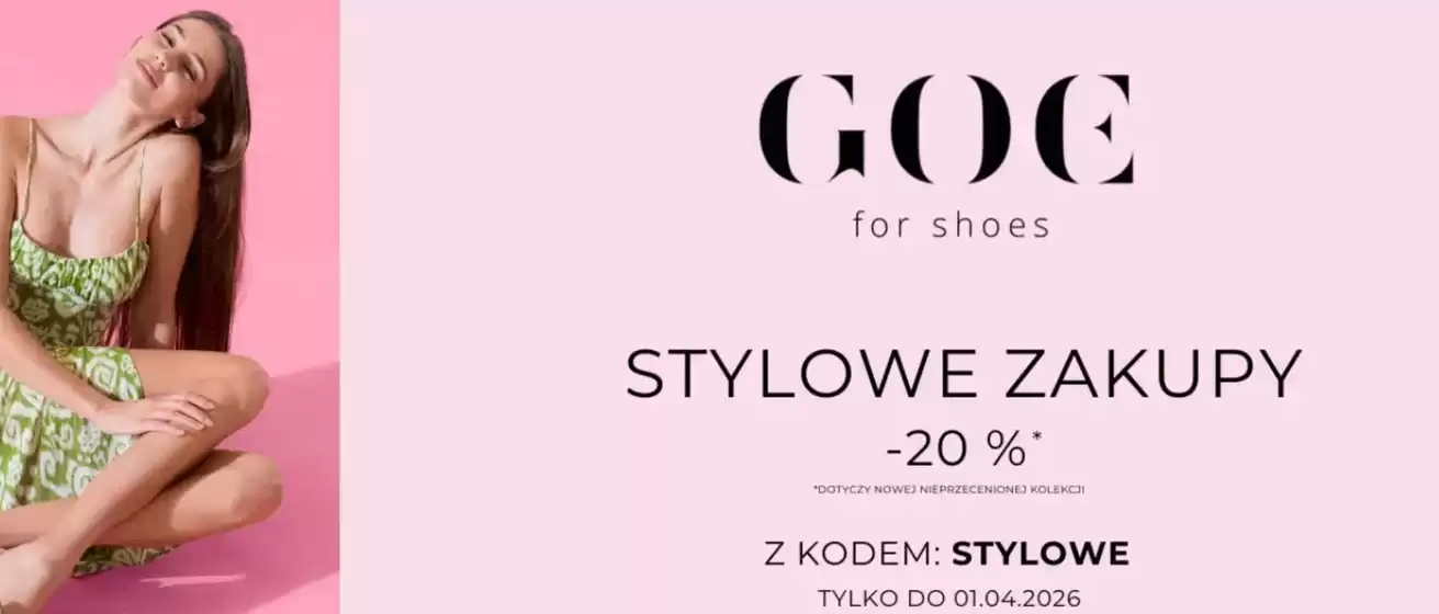 Katalog GOE w: Żary | - 20 %  | 2026-04-01T00:00:00.000Z - 2026-04-01T00:00:00.000Z