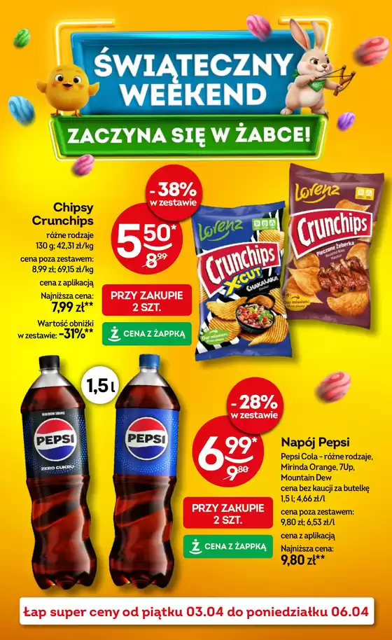 Katalog Żabka w: Czarnowąsy | Aktualne okazje i oferty | 2026-04-03T00:00:00.000Z - 2026-04-06T00:00:00.000Z