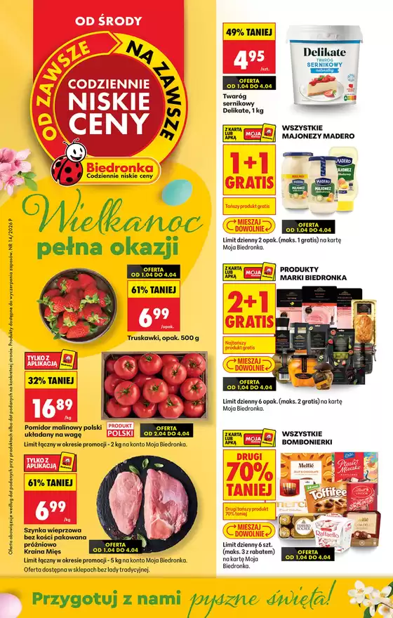 Katalog Biedronka | Ekskluzywne oferty i okazje | 2026-04-01T00:00:00.000Z - 2026-04-04T00:00:00.000Z