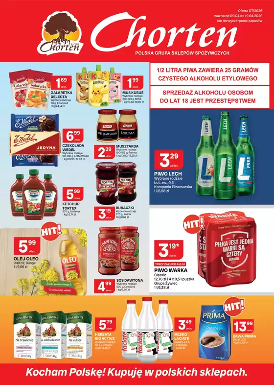 Katalog Chorten w: Kolbuszowa | Aktualne okazje i oferty | 2026-04-09T00:00:00.000Z - 2026-04-19T00:00:00.000Z