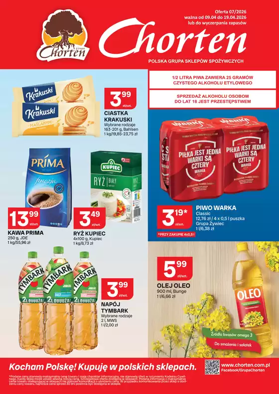 Katalog Chorten w: Kolbuszowa | Świetna oferta dla wszystkich klientów | 2026-04-09T00:00:00.000Z - 2026-04-19T00:00:00.000Z