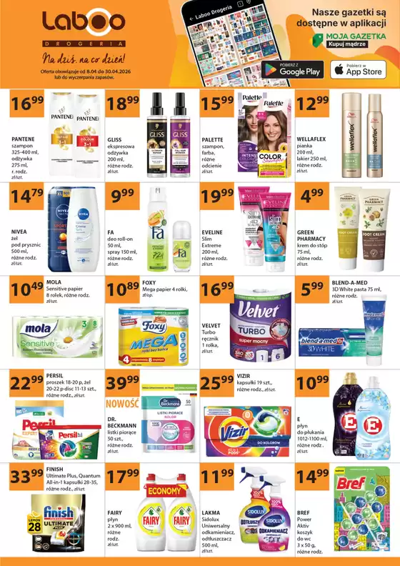 Katalog Drogerie Laboo | Odkryj atrakcyjne oferty | 2026-04-08T00:00:00.000Z - 2026-04-30T00:00:00.000Z