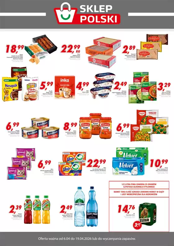 Katalog Sklep Polski w: Lisia Góra | Oferta ważna do 19.04 | 2026-04-08T00:00:00.000Z - 2026-04-19T00:00:00.000Z