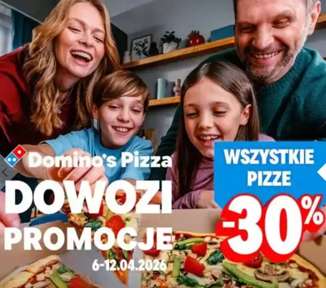 Katalog Domino's Pizza | - 30 %  | 2026-04-08T00:00:00.000Z - 2026-04-12T00:00:00.000Z