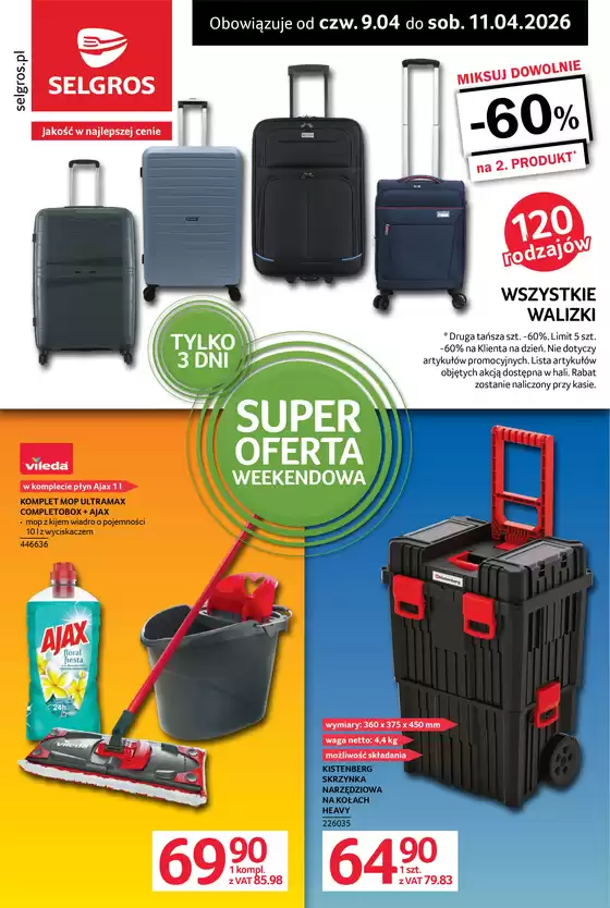 Katalog Selgros w: Racibórz | Oferta weekendowa | 2026-04-09T00:00:00.000Z - 2026-04-11T00:00:00.000Z
