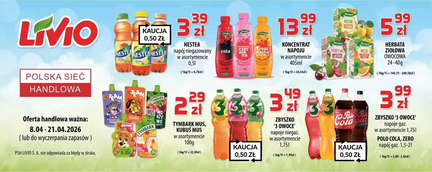 Katalog Livio | Odkryj atrakcyjne oferty | 2026-04-08T00:00:00.000Z - 2026-04-21T00:00:00.000Z