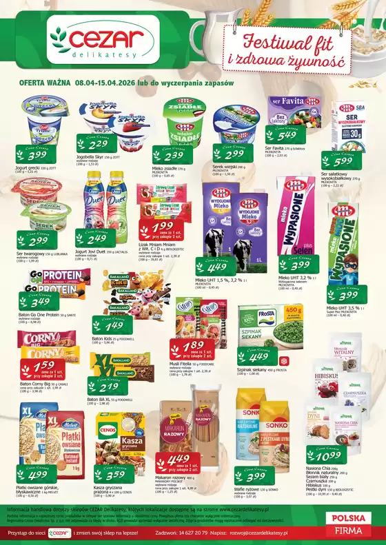 Katalog Cezar Delikatesy | Ofera ważna do 15.04 | 2026-04-10T00:00:00.000Z - 2026-04-15T00:00:00.000Z