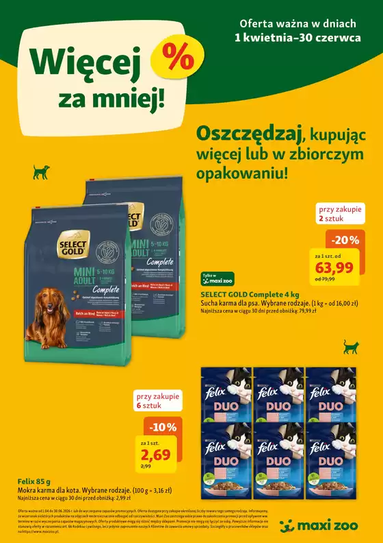 Katalog Maxi Zoo | Sprawdź najnowszą ofertę z kwietniowej gazetki! | 2026-04-10T00:00:00.000Z - 2026-04-15T00:00:00.000Z