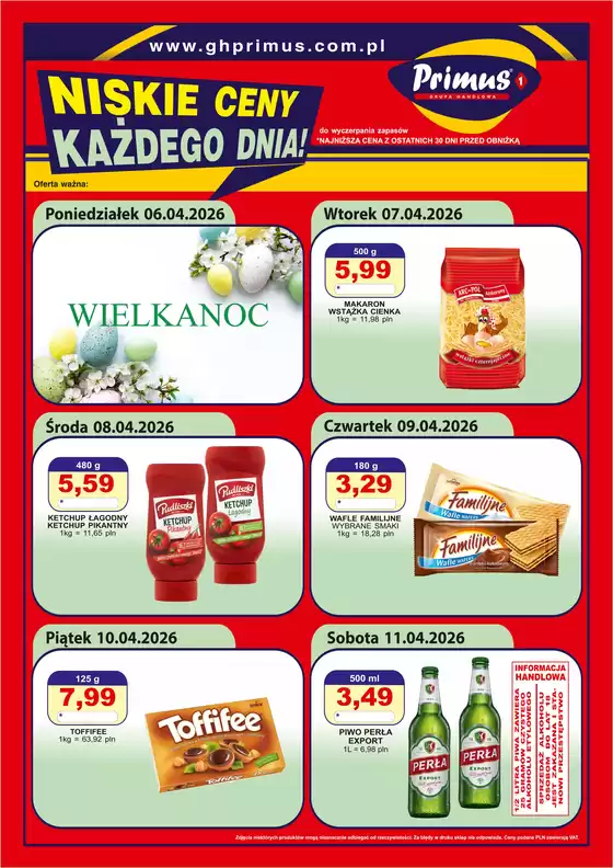 Katalog Primus | Nişkie ceny kazdego dnia! | 2026-04-10T00:00:00.000Z - 2026-04-11T00:00:00.000Z