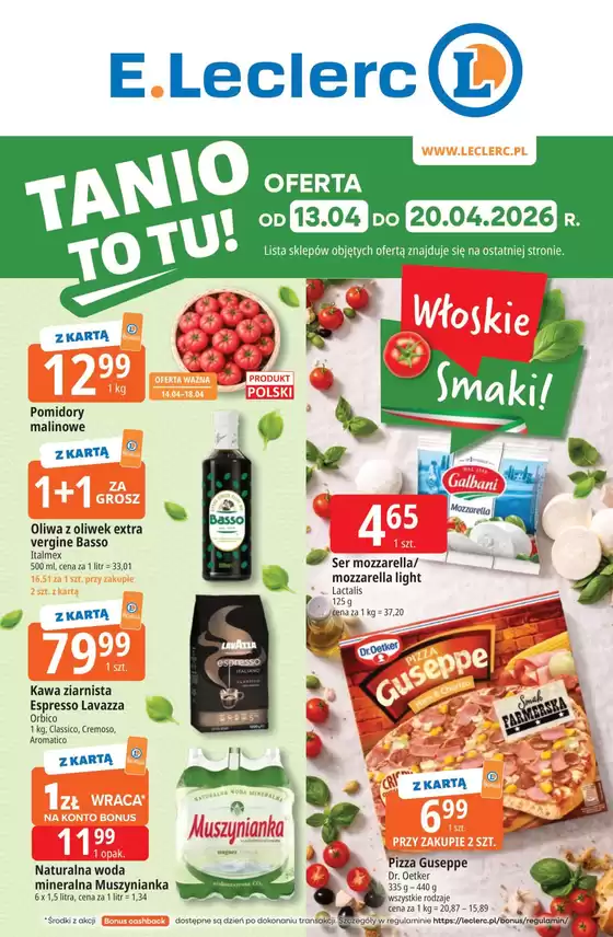 Katalog E.Leclerc w: Białe Błota | Nasze najlepsze oferty dla Ciebie | 2026-04-13T00:00:00.000Z - 2026-04-20T00:00:00.000Z