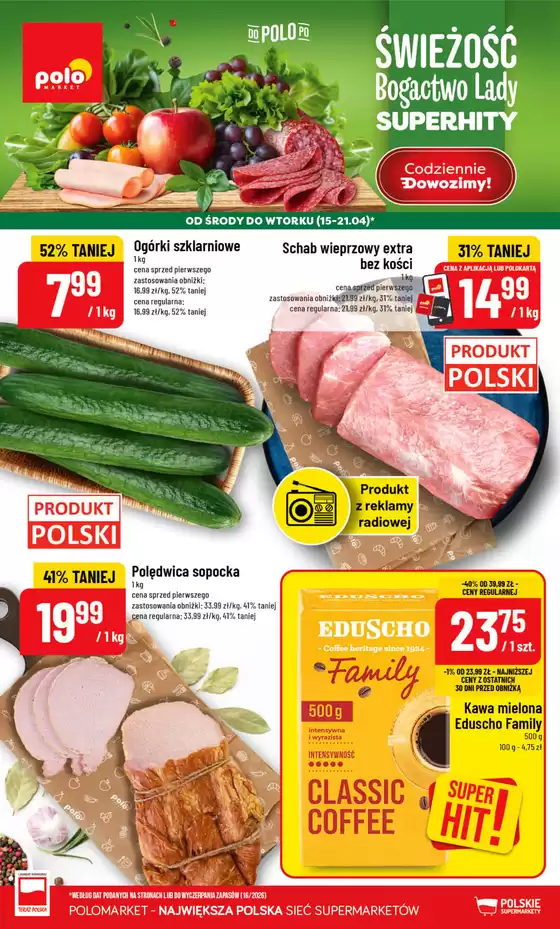 Katalog Polomarket w: Goleniów | Gazetka POLOmarket | 2026-04-15T00:00:00.000Z - 2026-04-21T00:00:00.000Z