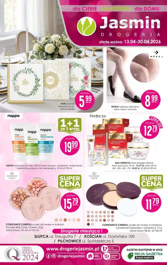 Katalog Jaśmin w: Smolec | Mamy dla Was świetną wiadomość! | 2026-04-14T00:00:00.000Z - 2026-04-30T00:00:00.000Z