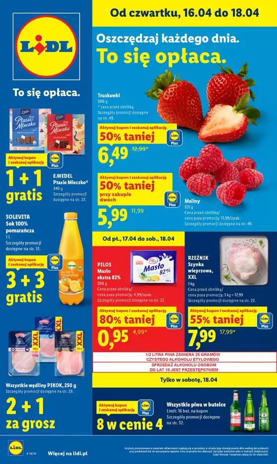 Katalog Lidl w: Chocianów | Gazetka od 16.04 | 2026-04-16T00:00:00.000Z - 2026-04-18T00:00:00.000Z