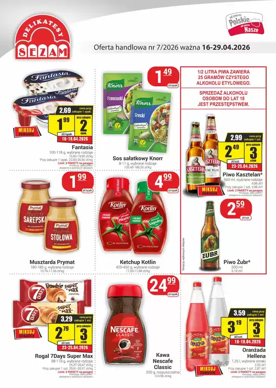 Katalog Nasz Sklep | Aktualne okazje i oferty | 2026-04-16T00:00:00.000Z - 2026-04-29T00:00:00.000Z