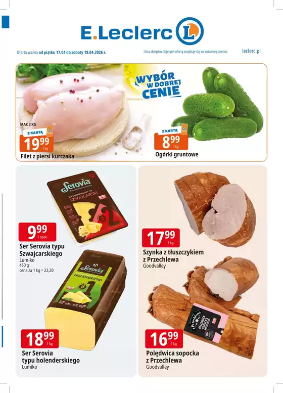 Katalog E.Leclerc w: Sędziszów Małopolski | Odkryj atrakcyjne oferty | 2026-04-17T00:00:00.000Z - 2026-04-18T00:00:00.000Z