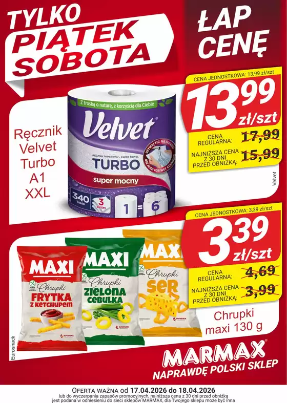 Katalog Marmax w: Biała Podlaska | Tylko piątek sobota | 2026-04-17T00:00:00.000Z - 2026-04-18T00:00:00.000Z