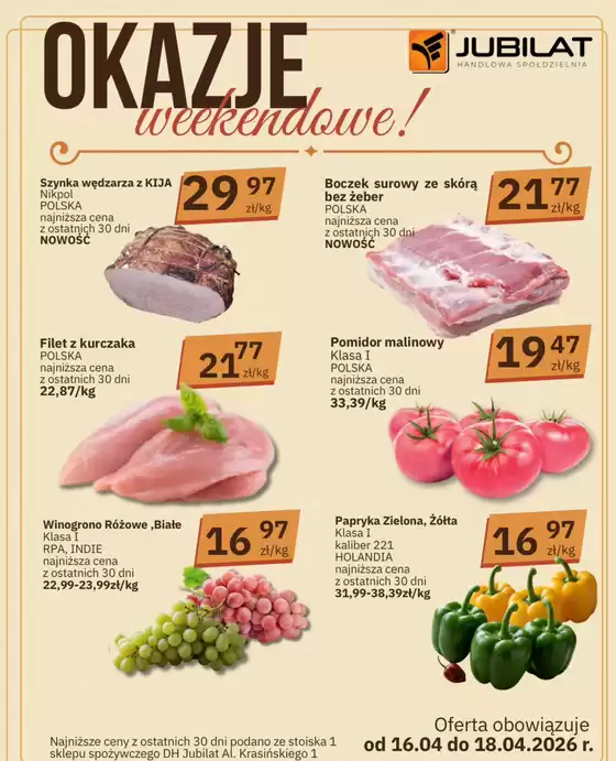 Katalog Jubilat w: Olsztyn | Czas na okazje weekendowe w Jubilat!  | 2026-04-17T00:00:00.000Z - 2026-04-18T00:00:00.000Z