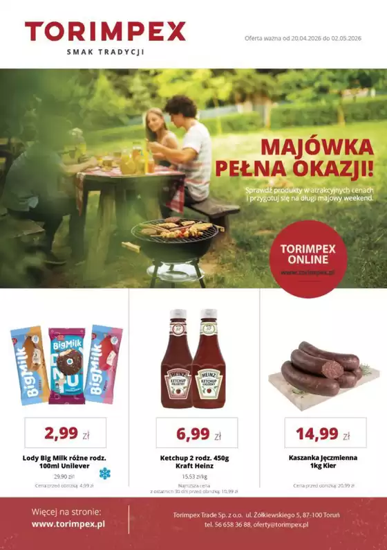 Katalog Torimpex w: Wieliczka | Torimpex gazetka | 2026-04-20T00:00:00.000Z - 2026-05-02T00:00:00.000Z