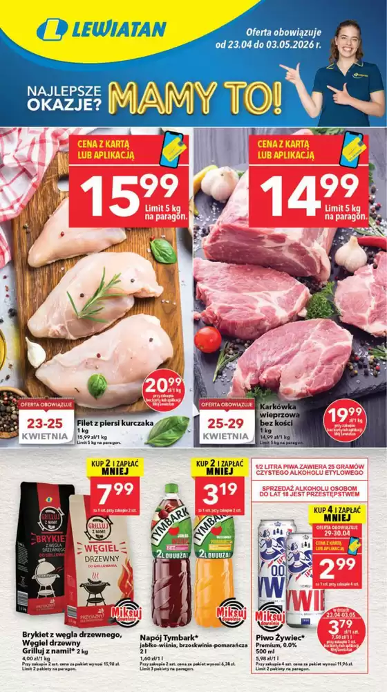 Katalog Lewiatan w: Rawicz | Atrakcyjne oferty specjalne dla wszystkich | 2026-04-23T00:00:00.000Z - 2026-05-03T00:00:00.000Z
