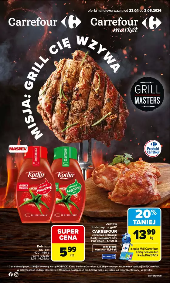 Katalog Carrefour w: Zielona Góra | Gazetka Grill Cię wzywa od czwartku | 2026-04-22T00:00:00.000Z - 2026-05-02T00:00:00.000Z