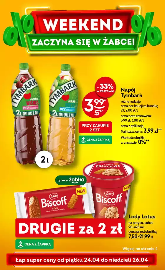 Katalog Żabka w: Olecko | Ekskluzywne okazje | 2026-04-24T00:00:00.000Z - 2026-04-26T00:00:00.000Z