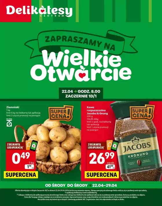 Katalog Delikatesy Centrum | Ekskluzywne oferty dla naszych klientów | 2026-04-22T00:00:00.000Z - 2026-04-29T00:00:00.000Z
