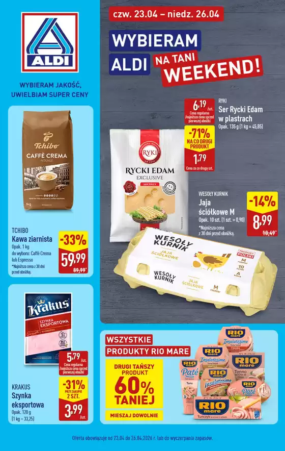 Katalog Aldi | Ekskluzywne oferty i okazje | 2026-04-23T00:00:00.000Z - 2026-04-26T00:00:00.000Z