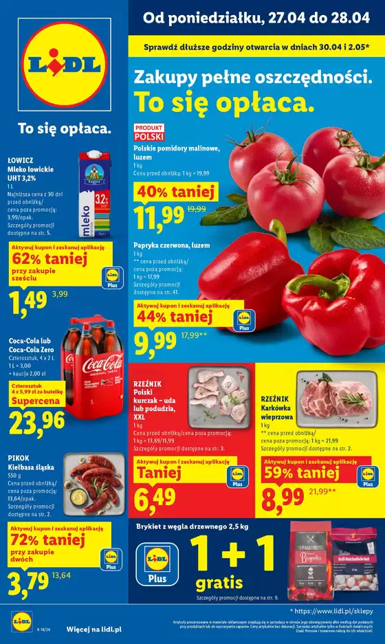 Katalog Lidl | Gazetka od 27.04 | 2026-04-27T00:00:00.000Z - 2026-04-28T00:00:00.000Z