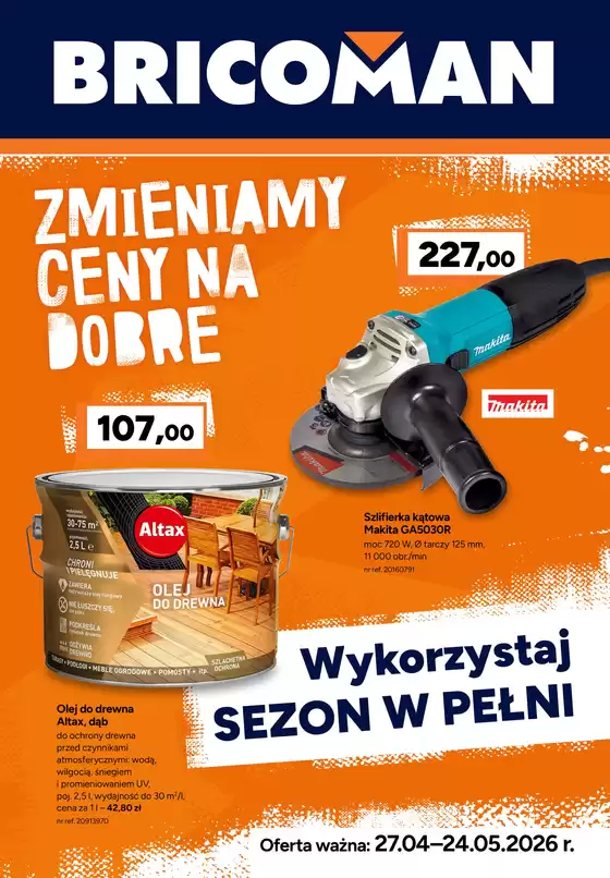 Katalog Bricoman w: Skarżysko-Kamienna | Gazetka Bricoman | 2026-04-27T00:00:00.000Z - 2026-05-24T00:00:00.000Z