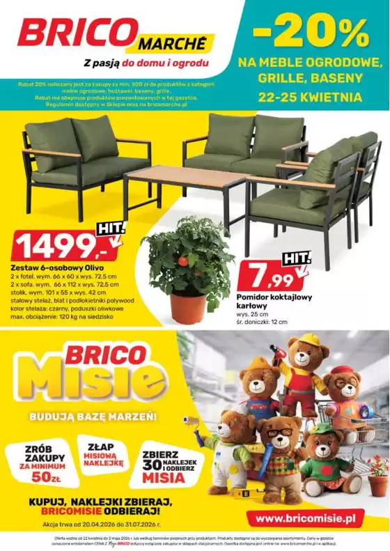 Katalog Bricomarche w: Pajęczno | Atrakcyjne oferty specjalne dla wszystkich | 2026-04-22T00:00:00.000Z - 2026-07-31T00:00:00.000Z