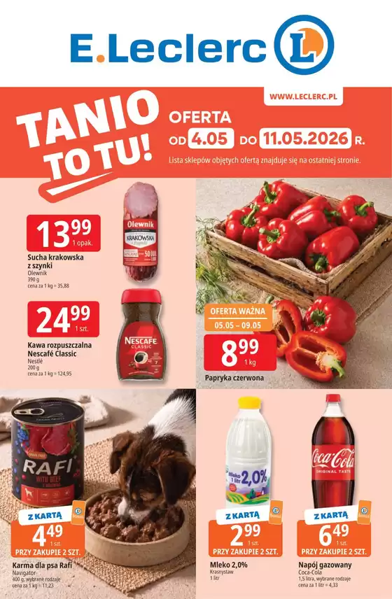 Katalog E.Leclerc | Odkryj atrakcyjne oferty | 2026-05-04T00:00:00.000Z - 2026-05-11T00:00:00.000Z