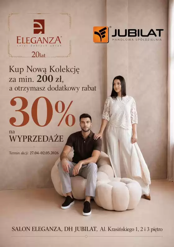 Katalog Jubilat w: Turek | 30% na wyprzedaże | 2026-04-30T00:00:00.000Z - 2026-05-02T00:00:00.000Z