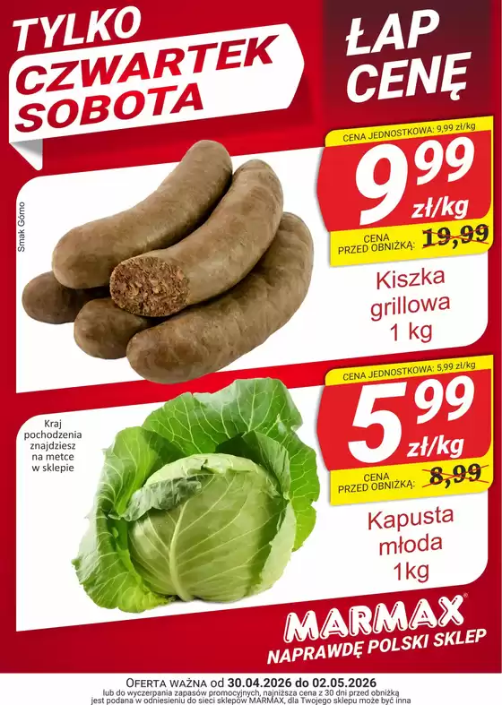 Katalog Marmax w: Turek | Łap cene | 2026-04-30T00:00:00.000Z - 2026-05-02T00:00:00.000Z