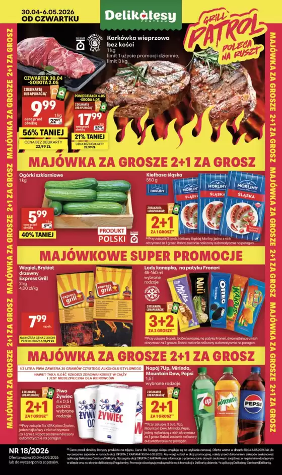 Katalog Delikatesy Centrum w: Łęg Tarnowski | Aktualne oferty i promocje | 2026-04-30T00:00:00.000Z - 2026-05-06T00:00:00.000Z